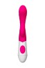 A-TOYS, Vibrator Nessy with Clitoral Stimulator, Silicone, Pink, 20 cm, 10 speeds, 2xAAA