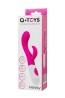 A-TOYS, Vibrator Nessy with Clitoral Stimulator, Silicone, Pink, 20 cm, 10 speeds, 2xAAA