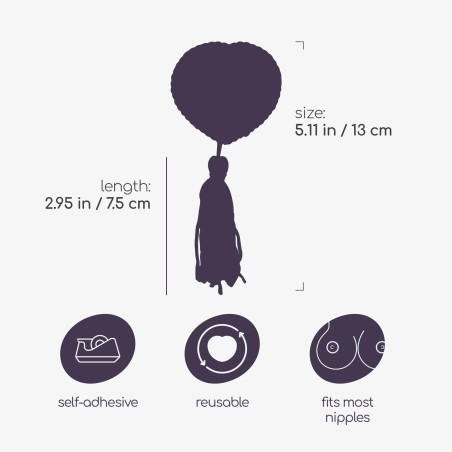 CRUSHIOUS BETTIE BOOBS NIPPLE TASSELS - Nasutniki z Frędzlami