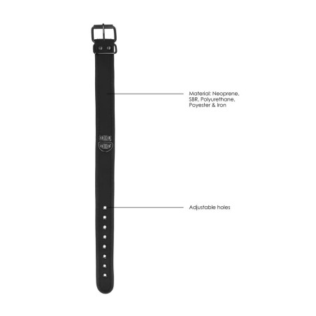 Ouch! Puppy Play - Obroża neoprenowa ze smyczą