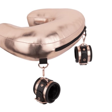 Rosy Gold - Zestaw do Krępowania z Zagłowiem - Rose Gold