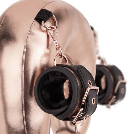 Rosy Gold - Zestaw do Krępowania z Zagłowiem - Rose Gold