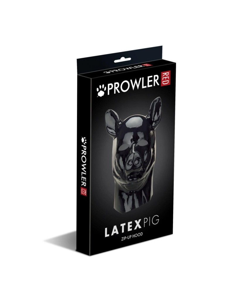 Prowler RED Latex Pig Hood - Lateksowa Maska Cosplay Świni