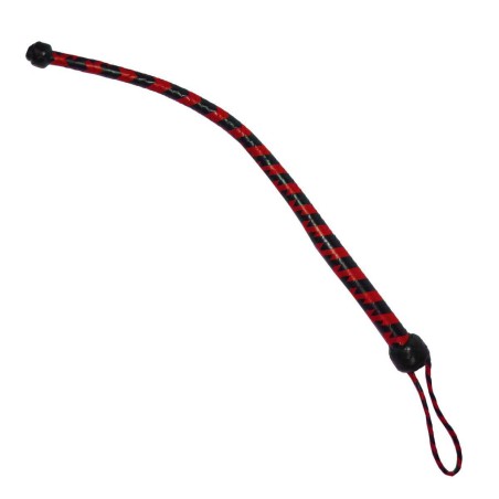 Prowler RED Hunter Whip - Skórzany Bicz - Czarno-Czerwony