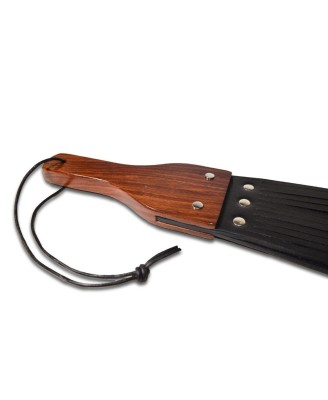 Prowler RED - Skórzana Packa do Spankingu z Drewnianą Rękojeścią