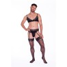 Prowler Lace Garter - Koronkowy Pas do Pończoch - Czarny -XL