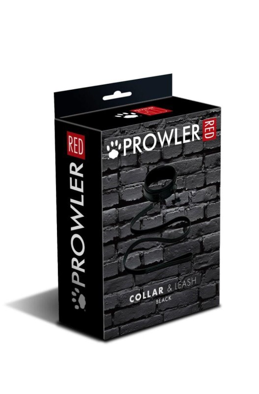 Prowler RED - Smycz i Obroża BDSM - PU