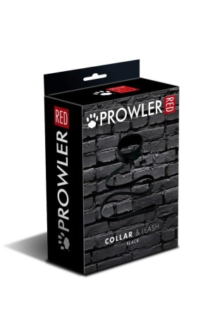 Prowler RED - Smycz i Obroża BDSM - PU