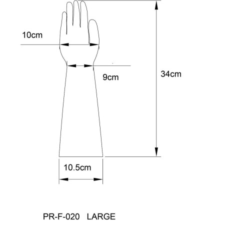 Prowler RED - Lateksowe Rękawiczki - Czarne - L