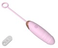 Vibrating Silicone Love EGG USB 7 vibration and thrust functions / Remote control Pink