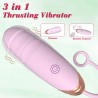 Vibrating Silicone Love EGG USB 7 vibration and thrust functions / Remote control Pink