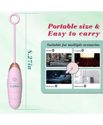 Vibrating Silicone Love EGG - Zdalnie Sterowane Stymulujące Jajeczko