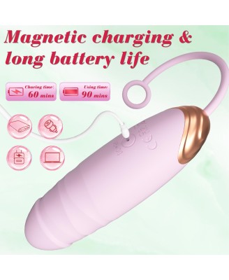 Vibrating Silicone Love EGG - Zdalnie Sterowane Stymulujące Jajeczko