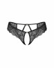 Obsessive Divienne Stringi Otwarte - Czarne - S/M