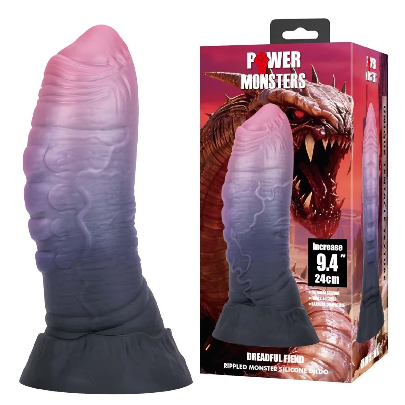 Power Monsters Dreadful Fiend – Dildo Potwór XXL - 24 cm