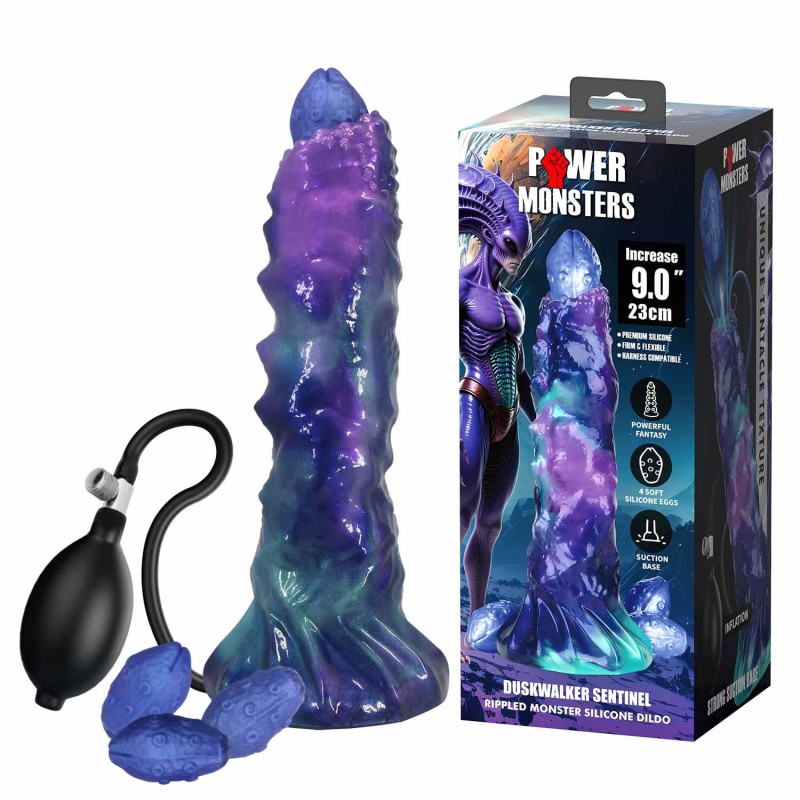 Power Monsters DuskWalker Sentinel – Dildo Potwór XXL pompowany - 23 cm