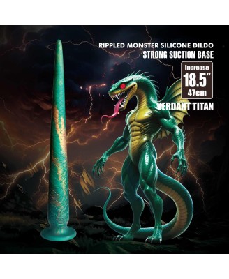Power Monsters Verdant Titan – Dildo Potwór XXL - 47 cm