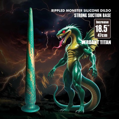 Power Monsters Verdant Titan – Dildo Potwór XXL - 47 cm