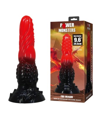 Power Monsters Fire Dragon – Dildo Smocze XXL - 24.5 cm