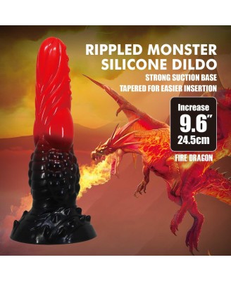 Power Monsters Fire Dragon – Dildo Smocze XXL - 24.5 cm