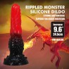 Power Monsters Fire Dragon – Dildo Smocze XXL - 24.5 cm