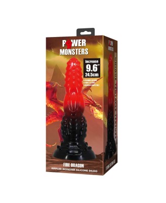 Power Monsters Fire Dragon – Dildo Smocze XXL - 24.5 cm