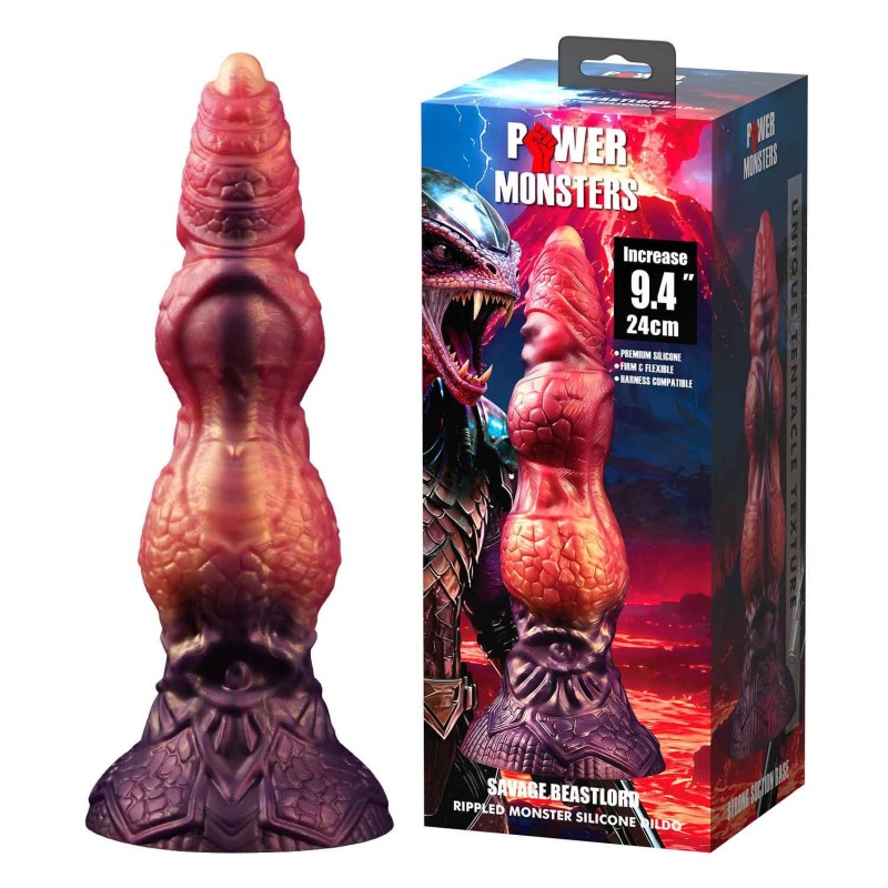 Power Monsters Savage Beastlord – Dildo Potwór XXL - 24 cm