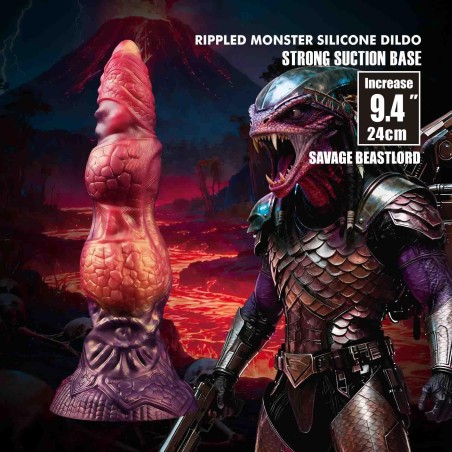 Power Monsters Savage Beastlord – Dildo Potwór XXL - 24 cm