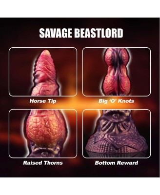 Power Monsters Savage Beastlord – Dildo Potwór XXL - 24 cm