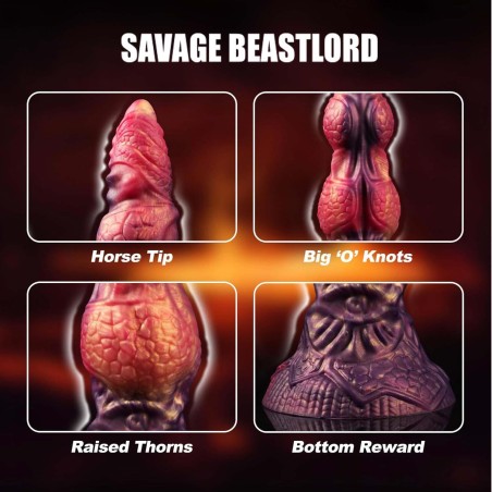 Power Monsters Savage Beastlord – Dildo Potwór XXL - 24 cm