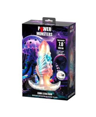 Power Monsters Ebon Leviathan – Dildo Potwór - Pompowane XXL - 18 cm