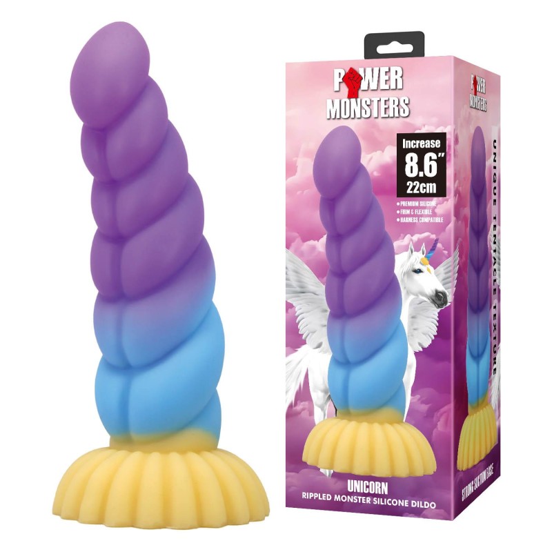 Power Monsters Unicorn – Dildo Jednorożec XXL - 22 cm