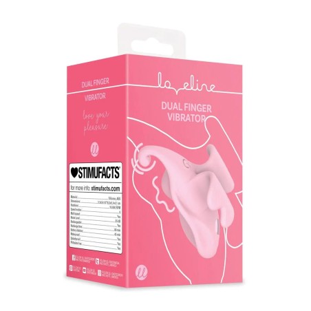 Finger Dual Vibrator - Wibrator Łechtaczkowy na Palec - Różowy