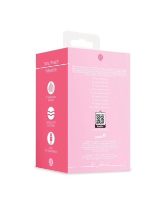 Finger Dual Vibrator - Wibrator Łechtaczkowy na Palec - Różowy