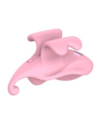 Finger Dual Vibrator - Wibrator Łechtaczkowy na Palec - Różowy