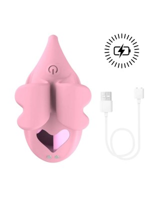 Finger Dual Vibrator - Wibrator Łechtaczkowy na Palec - Różowy