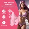 Finger Dual Vibrator - Wibrator Łechtaczkowy na Palec - Różowy