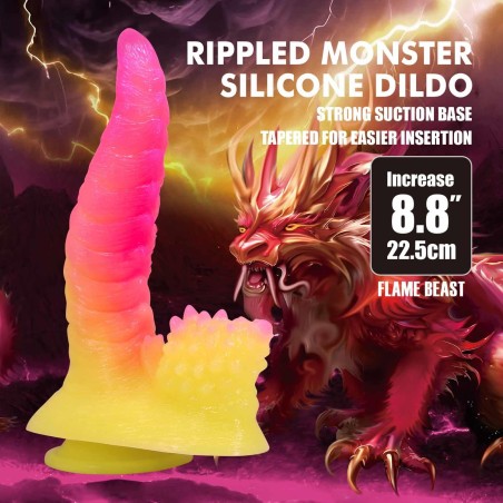 Power Monsters Flamebeast – Dildo Potwór XXL - 22.5 cm