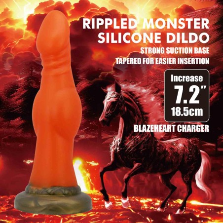 Power Monsters Blazeheart Charger – Końskie Dildo - 18.5 cm