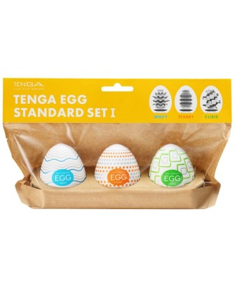 Tenga Egg Standard - Zestaw Jajeczek Masturbacyjnych - 3 sztuki