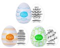 Tenga Egg Standard - Zestaw Jajeczek Masturbacyjnych - 3 sztuki