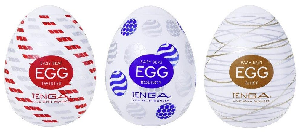 Tenga Egg Standard 2 - Zestaw Jajeczek Masturbacyjnych - 3 sztuki