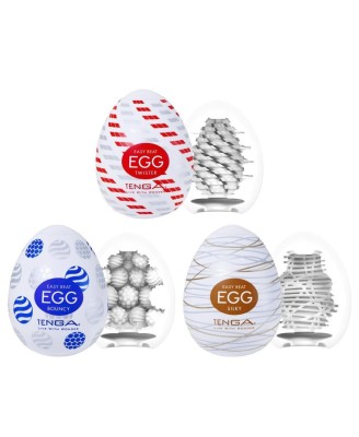 Tenga Egg Standard 2 - Zestaw Jajeczek Masturbacyjnych - 3 sztuki