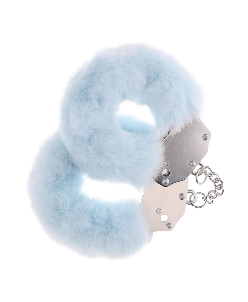 Heavy-duty Fluffy Handcuffs - Powder Blue