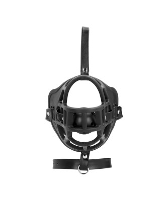 Muzzle with Removable Ball Gag - Black