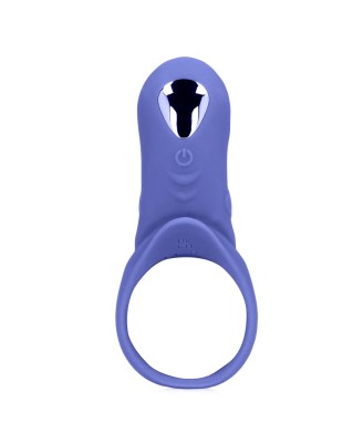 Vibrating Cockring with Clit Stimulation - Tamiya Blue