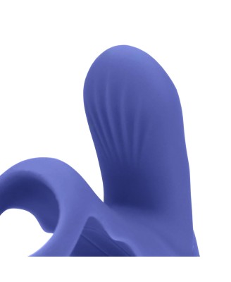 Vibrating Cockring with Clit Stimulation - Tamiya Blue
