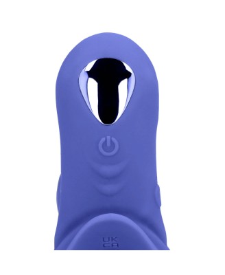 Vibrating Cockring with Clit Stimulation - Tamiya Blue