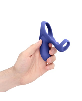 Vibrating Cockring with Clit Stimulation - Tamiya Blue