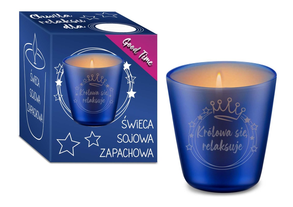 GOOD TIME - Świeca sojowa 120ml - Królowa się relaksuje